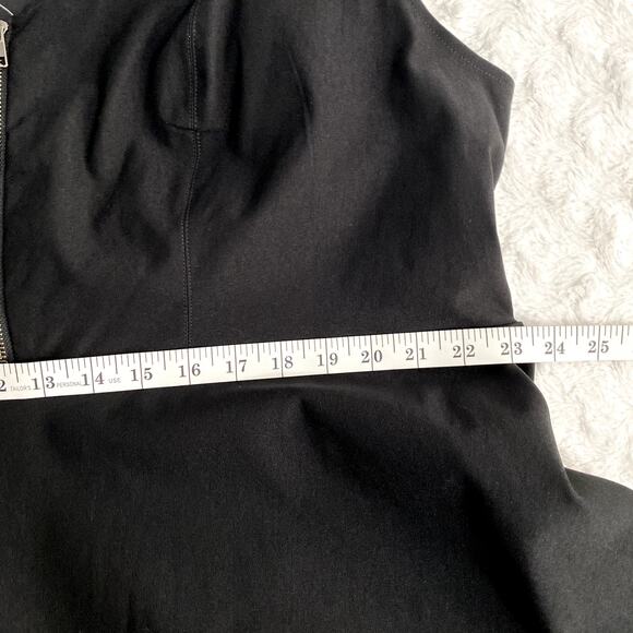 NEW Torrid Deep Black Peplum Bengaline Zipper Front Classic Tank Top 3X - Picture 9 of 9